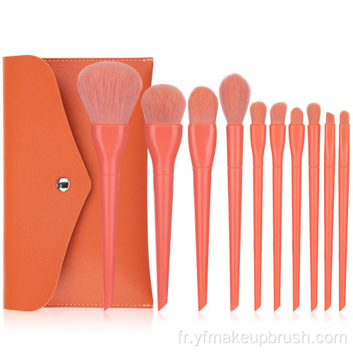 Marque privée 2021 Brosse de maquillage couleur Candy